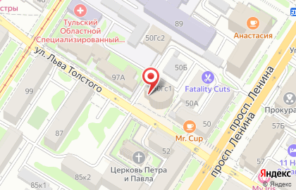 Центр недвижимости на проспекте Ленина на карте