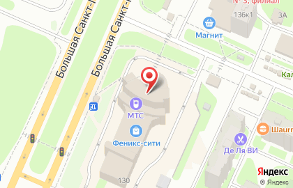Супермаркет Перекрёсток на Большой Санкт-Петербургской улице на карте