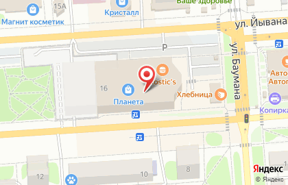 Банкомат Россельхозбанк на улице Баумана на карте