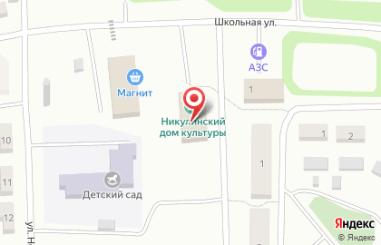 Никулинская сельская библиотека на карте
