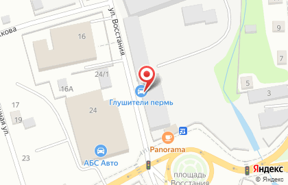 Глушители Пермь в Мотовилихинском районе на карте
