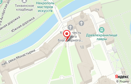 Киоск по продаже сувениров на площади Александра Невского I на карте