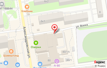 Всеволожская межпоселенческая библиотека на Александровской улице на карте