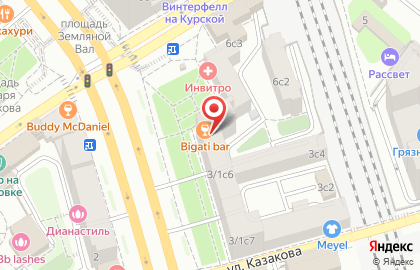 Федеральная сеть магазинов оптики Айкрафт на метро Курская на карте