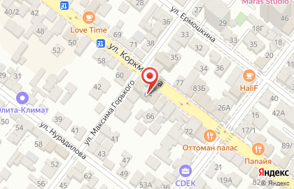 Студия перманентного макияжа Grushka на улице Коркмасова на карте