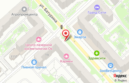Киоск по продаже фруктов и овощей в Советском районе на карте