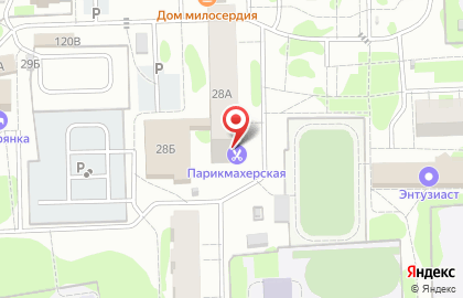 Парикмахерская в Тюмени на карте