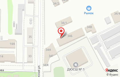 Магазин отделочных материалов на улице Шахтерская на карте