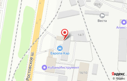 Торговая компания Кубань Поддон на Ростовском шоссе на карте