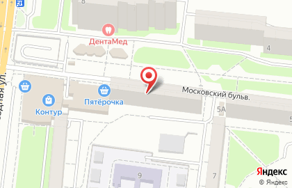 А5 на Московском бульваре на карте