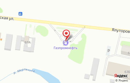 Технический центр Газпромнефть в Тюмени на карте