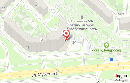 ROSA на улице Мужества на карте