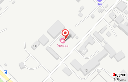 Торговая компания Услада в Железнодорожном районе на карте