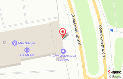 Торгово-сервисная компания на Кольском проспекте на карте