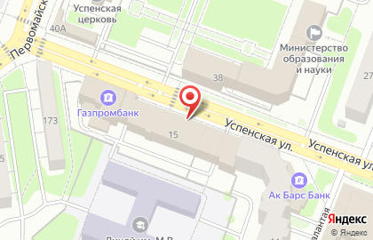 ОАО Банкомат, Волго-Вятский банк Сбербанка России на Успенской улице на карте