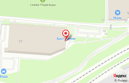 Супермаркет Быстроном на Первомайской улице на карте