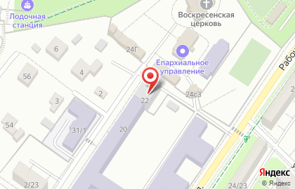 Российский государственный университет туризма и сервиса на Красной улице в Подольске на карте