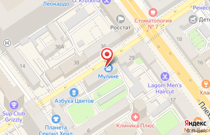 Магазин швейной фурнитуры и пряжи Мулине на Никитинской улице на карте