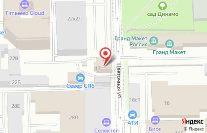 Флористический салон Цветочный город на Московских воротах на карте