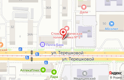 Салон-парикмахерская Акварель в Октябрьском районе на карте