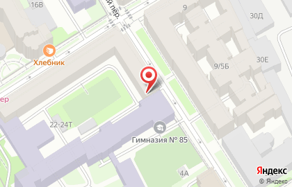 Гимназия №85, Петроградский район на карте