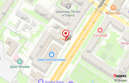 Салон цветов Элит Букет в Центральном районе на карте