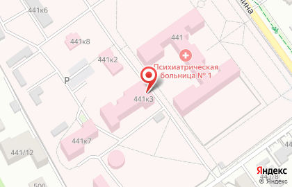 Ставропольская краевая клиническая специализированная психиатрическая больница №1 в Ставрополе на карте