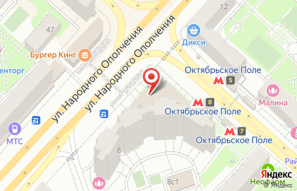 Кафе Теремок в Москве на карте