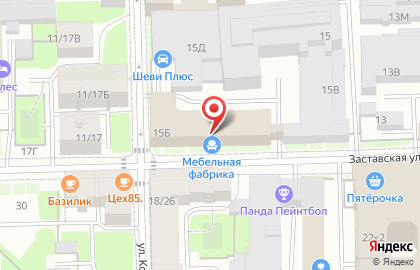 Мебельная мастерская на Московских воротах на карте