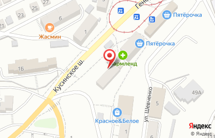 Универсальный магазин Варвара на Генераторной улице на карте