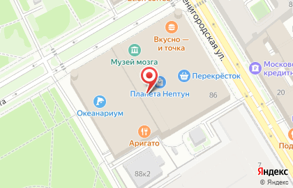 Перекресток на улице Марата на карте