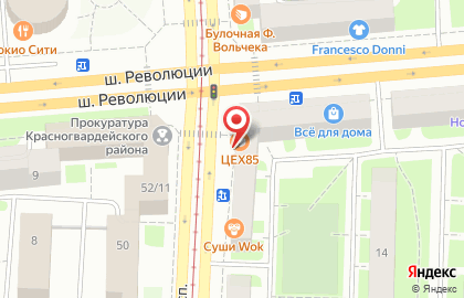 Золотая рыбка на улице Среднеохтинский на карте
