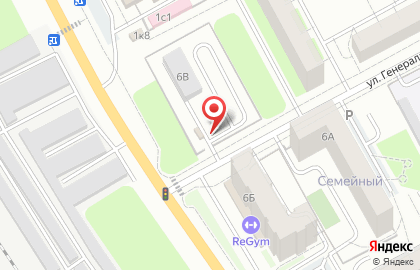 Автостоянка в Кургане на карте
