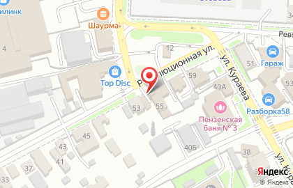 Гараж в Ленинском районе на карте