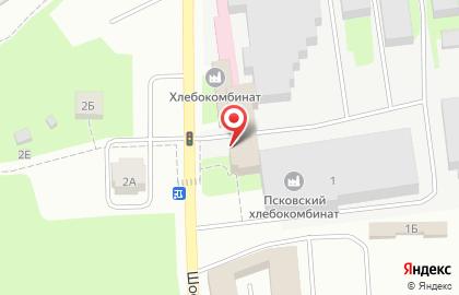 Булочная-кондитерская Псковский хлебокомбинат на Шоссейной улице на карте