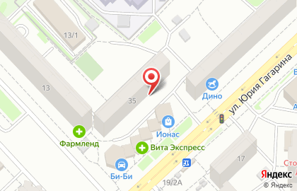 Фирменный магазин Янаульский молочный завод на улице Юрия Гагарина на карте