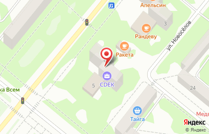 Магазин разливных напитков на улице Ленинского Комсомола на карте