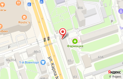 Управление по вопросам миграции УМВД РФ по Курской области на улице Карла Маркса на карте