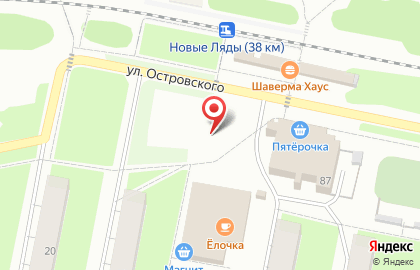 Киоск по продаже фруктов и овощей в Свердловском районе на карте