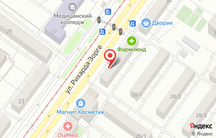Центр окон на улице Рихарда Зорге на карте