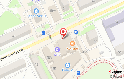 Ателье Астра на улице Дзержинского на карте