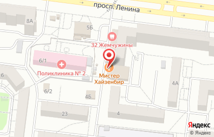 Мясная лавка в Октябрьском на карте