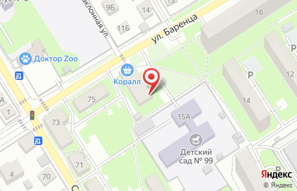 Коралл на Стрелковой улице на карте