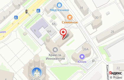 Компания Эвотор на улице Тургенева, 26 на карте