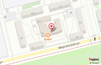 Адвокат Гусев А.Ю. на Ферганской улице на карте