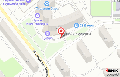 СберБанк России на Интернациональной улице, 22а на карте