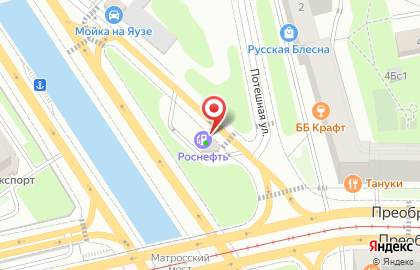 Технический центр Роснефть на Преображенской улице на карте