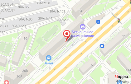 Банкомат Русский Стандарт на улице Партизана Железняка на карте