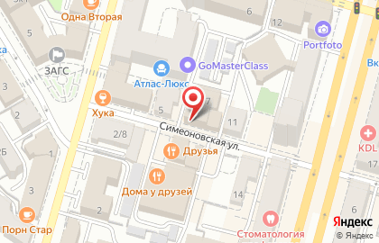 Торговая компания Русская дымка на Симеоновской улице на карте