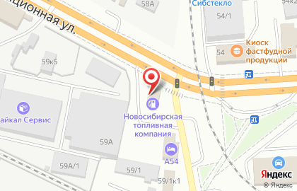 Новосибирская Топливная Компания на площади Карла Маркса на карте